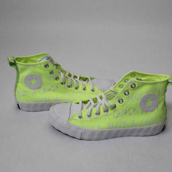 Converse Other - Converse Unt1tl3d Neon Volt Yellow Hi Top Converse NEW 9.5
